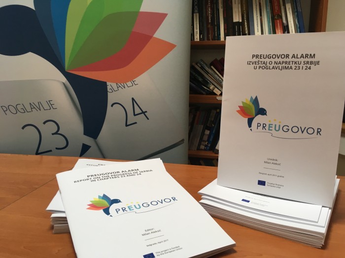 Coalition prEUgovor Report on Progress of Serbia in Chapters 23 and 24 - October 2017