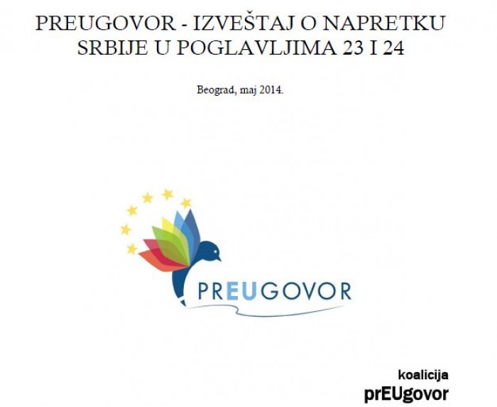 Izveštaj koalicije prEUgovor o napretku Srbije u poglavljima 23 i 24 - maj 2014.