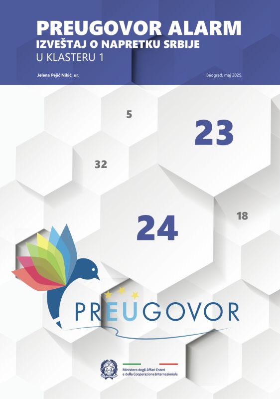Izveštaj koalicije prEUgovor o napretku Srbije u klasteru 1 - maj 2025.